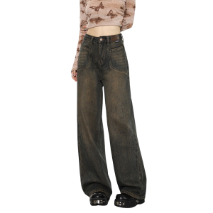 Basic Things Brown Jeans - 2000s Fashion, Nostalgia Outfits, Y2K Style