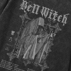 Bell Witch Gothic Long Sleeve Top - 2000s Fashion Inspired Outfit