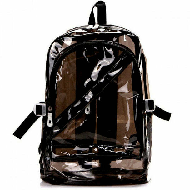 Clear Backpack for 2000s Fashion, Y2K Aesthetic, and Nostalgia Outfits