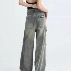 Distressed Oversized Baggy Jeans for 2000s Fashion & Nostalgia Outfits