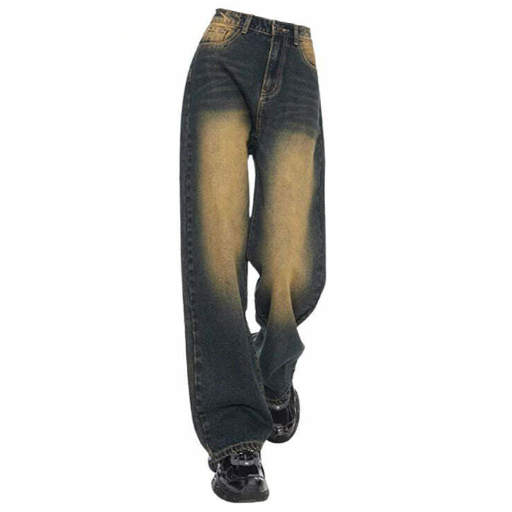 Fairy Grunge Jeans - 2000s Fashion, Nostalgia Outfits, Y2K Aesthetic Style