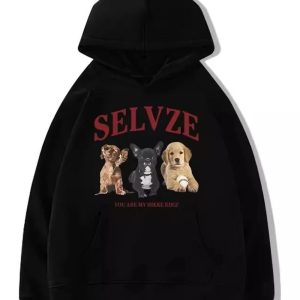 Fall Cute Puppy Graphic Hoodie - 2000s Fashion Nostalgia Outfit for Women