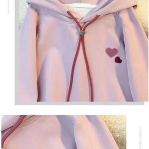 Fall Sweetheart Charm Hoodie - 2000s Fashion Nostalgia & Y2K Aesthetic