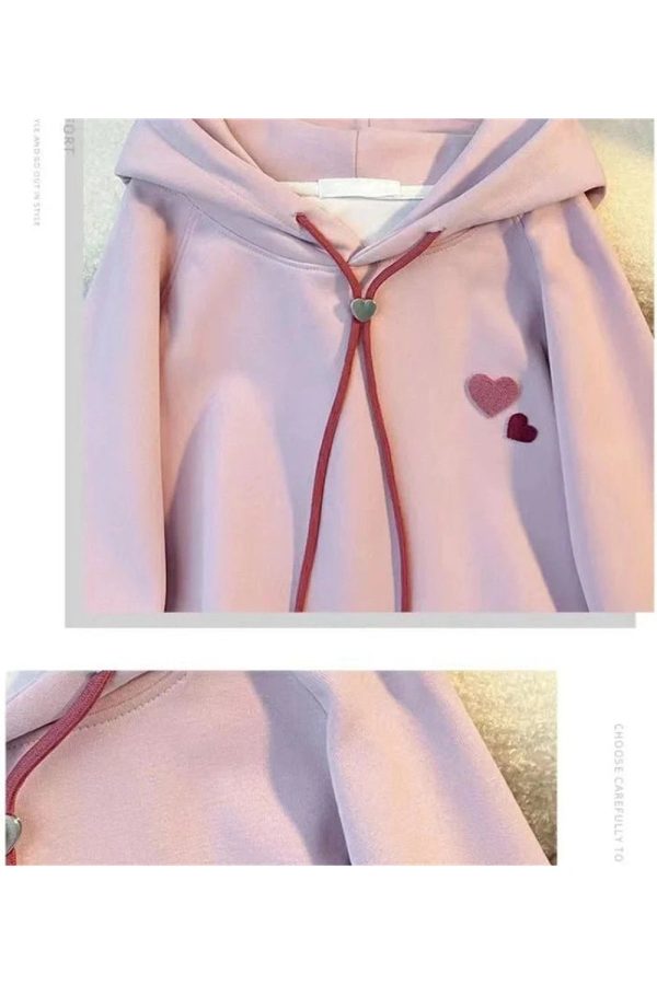 Fall Sweetheart Charm Hoodie - 2000s Fashion Nostalgia & Y2K Aesthetic