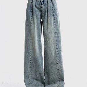 Fall Ultra Wide-Leg Baggy Jeans - 2000s Fashion Nostalgia Outfit