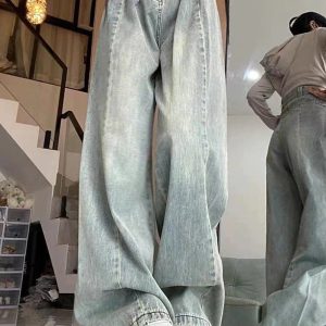 Fall Ultra Wide-Leg Baggy Jeans - 2000s Fashion Nostalgia Outfit