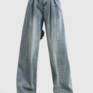 Fall Ultra Wide-Leg Baggy Jeans - 2000s Fashion Nostalgia Outfit