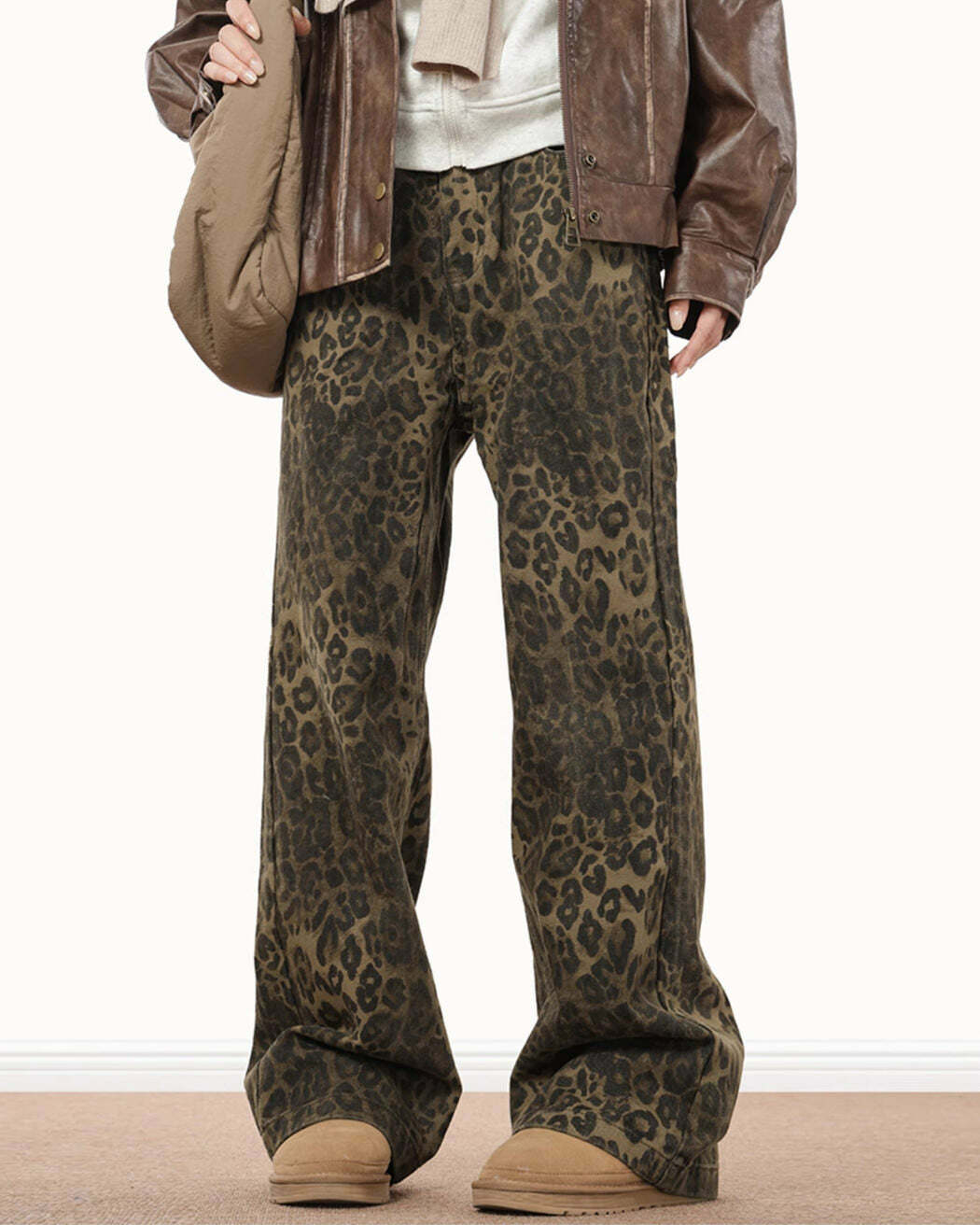 Ferocious Fancy Leopard Print Jeans - 2000s Fashion Inspired Outfit