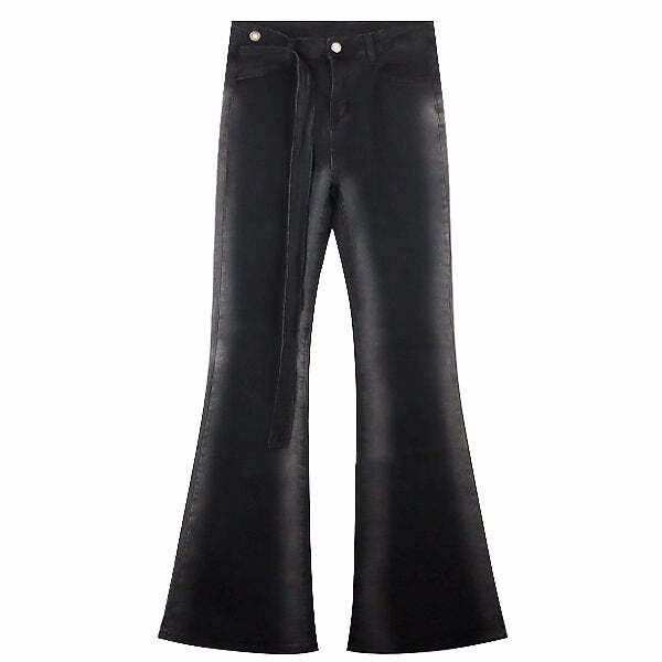 Gradient Skinny Flare Jeans - 2000s Fashion, Y2K Aesthetic Outfit