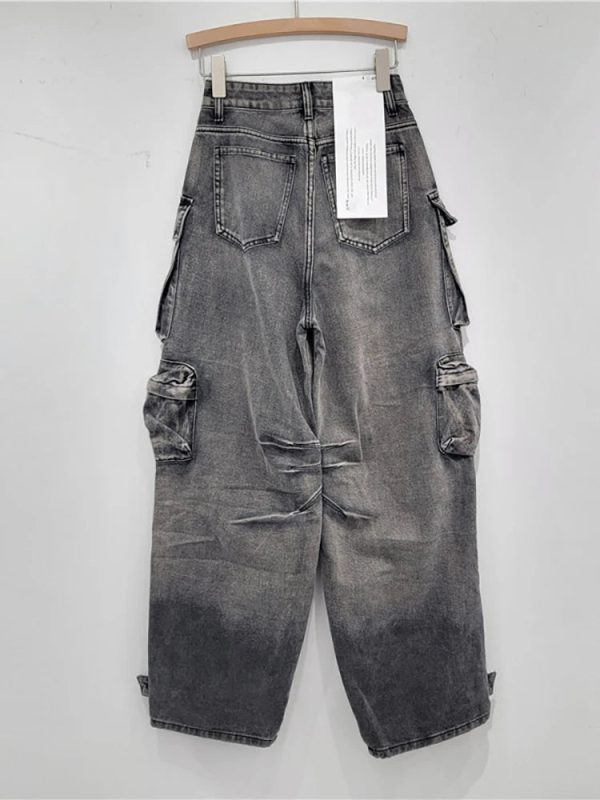 Graffiti Riot Cargo Jeans - 2000s Fashion, Y2K Aesthetic, Vintage Style