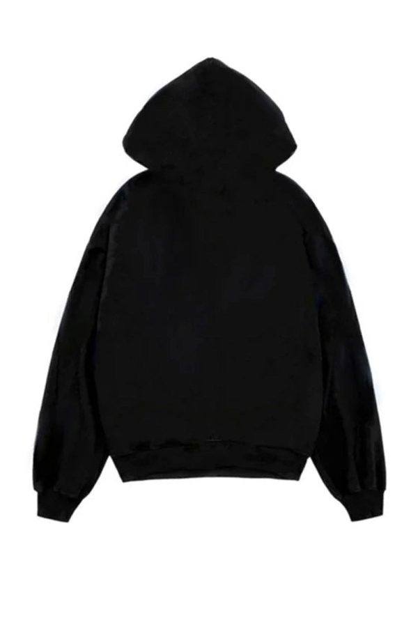 Grunge Noir Graphic Hoodie - 2000s Fashion Inspired Streetwear Top