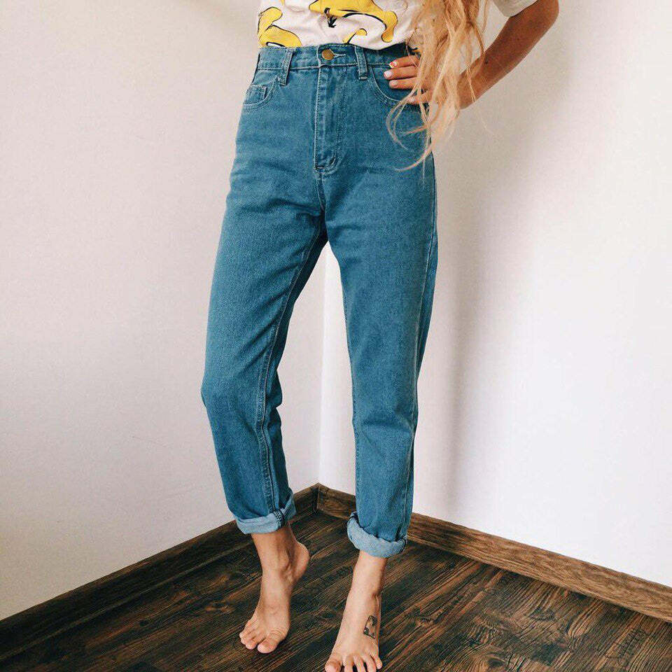 High Waisted Mom Jeans - 2000s Fashion, Nostalgia Outfits, Y2K Style