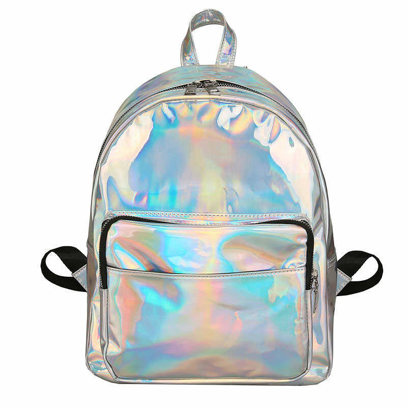 Holo Mini Backpack - 2000s Fashion, Y2K Aesthetic, Nostalgia Outfits