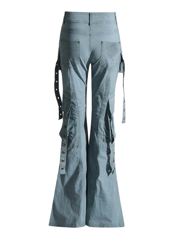 Hybrid Harness Split Jeans - 2000s Fashion, Y2K Aesthetic, Trashy Party Outfit