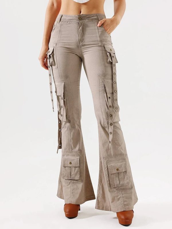 Hybrid Harness Split Jeans - 2000s Fashion, Y2K Aesthetic, Trashy Party Outfit