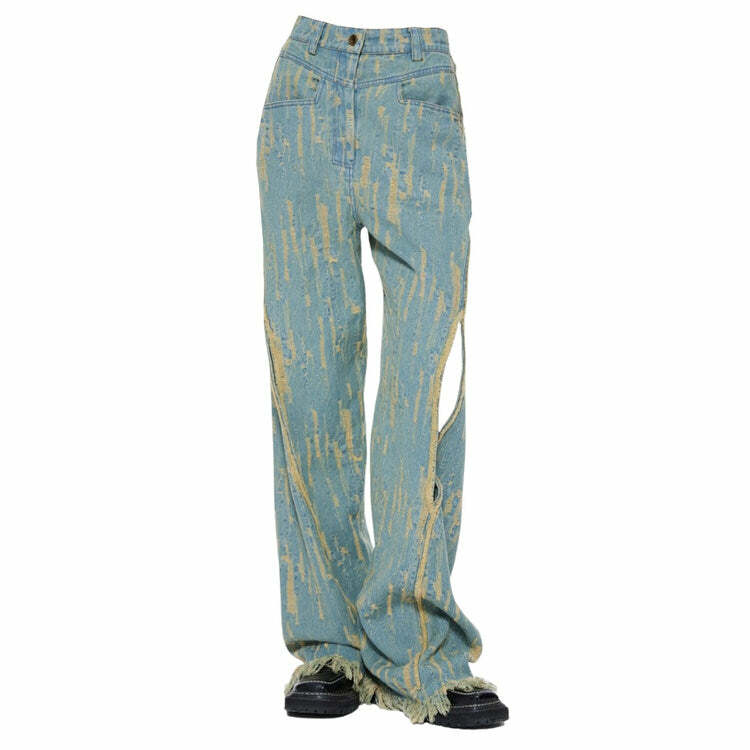 Icon Living Wide Jeans - 2000s Fashion, Y2K Aesthetic, Vintage Style