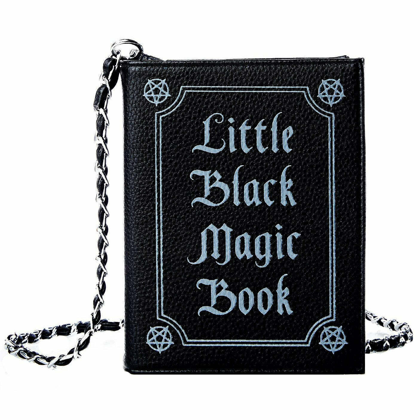 Little Black Magic Book Bag - 2000s Fashion Nostalgia & Y2K Aesthetic