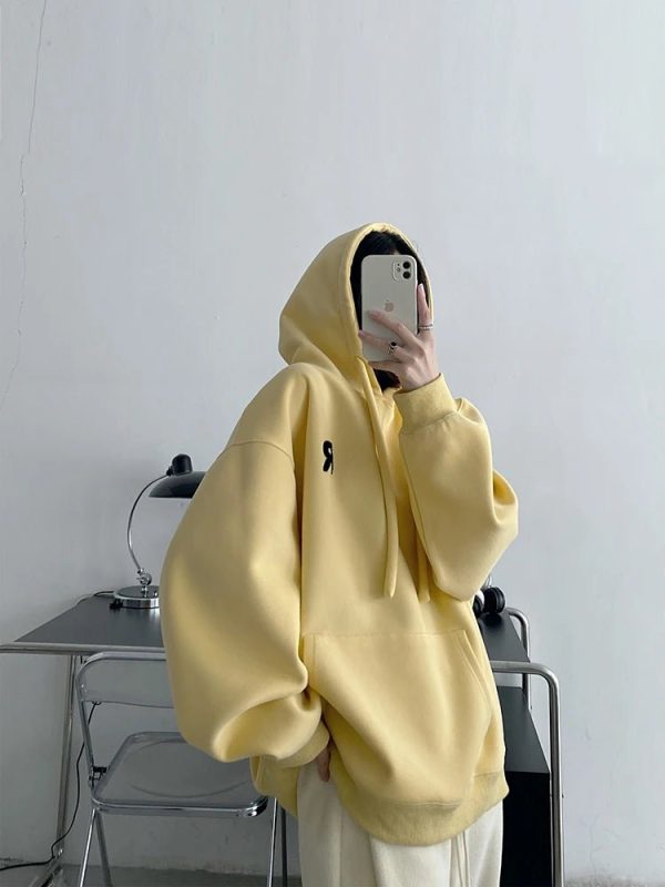 Minimalist Pastel Hoodie - 2000s Fashion Inspired Winter Outfit