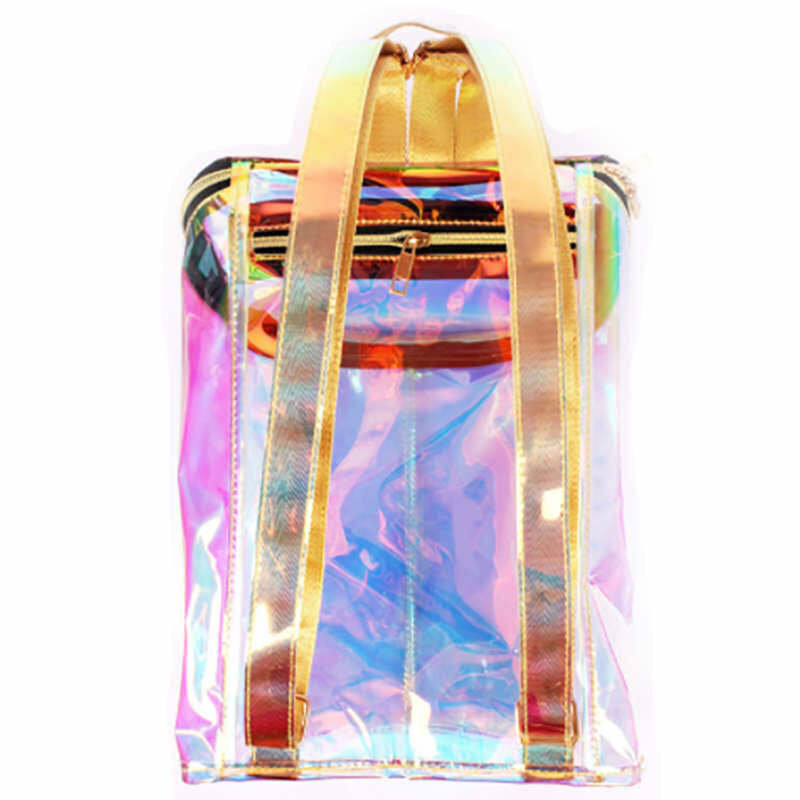 Outta Space Hologram Backpack - 2000s Fashion Inspired Y2K Aesthetic Bag