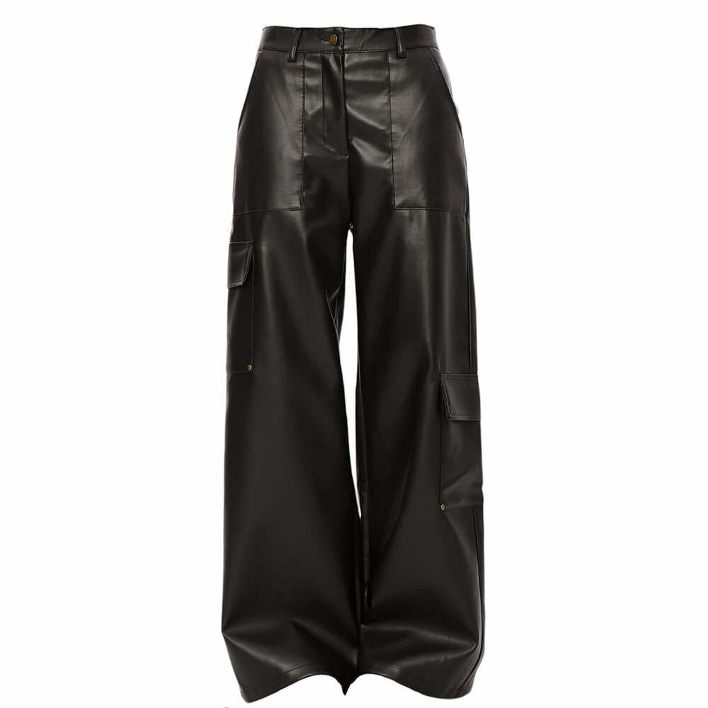 Rock The Scen Leather Trousers - 2000s Fashion, Y2K Aesthetic Outfit