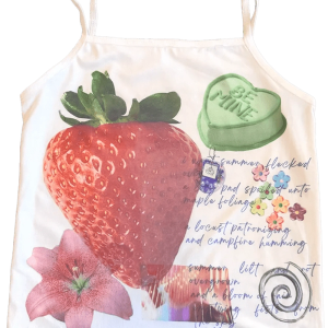 Strawberry Dreams Collage Top - 2000s Fashion, Y2K Aesthetic Outfit