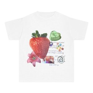 Strawberry Dreams Collage Top - 2000s Fashion, Y2K Aesthetic Outfit