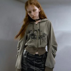 Street Edge Hoodie - 2000s Fashion, Nostalgia Outfits, Y2K Aesthetic Wear