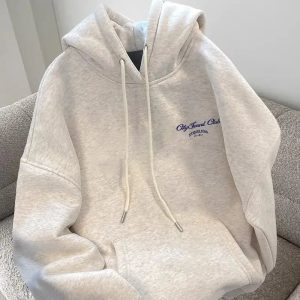 Urban Script Graphic Hoodie - 2000s Fashion, Y2K Aesthetic, Nostalgia Outfits