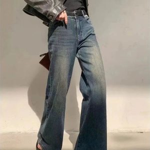 Vintage Horizon Flare Jeans - 2000s Fashion, Y2K Aesthetic Outfit