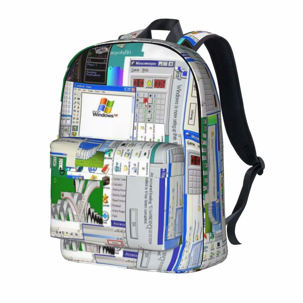 Windows XP Aesthetic Backpack - 2000s Fashion Inspired Vintage Style