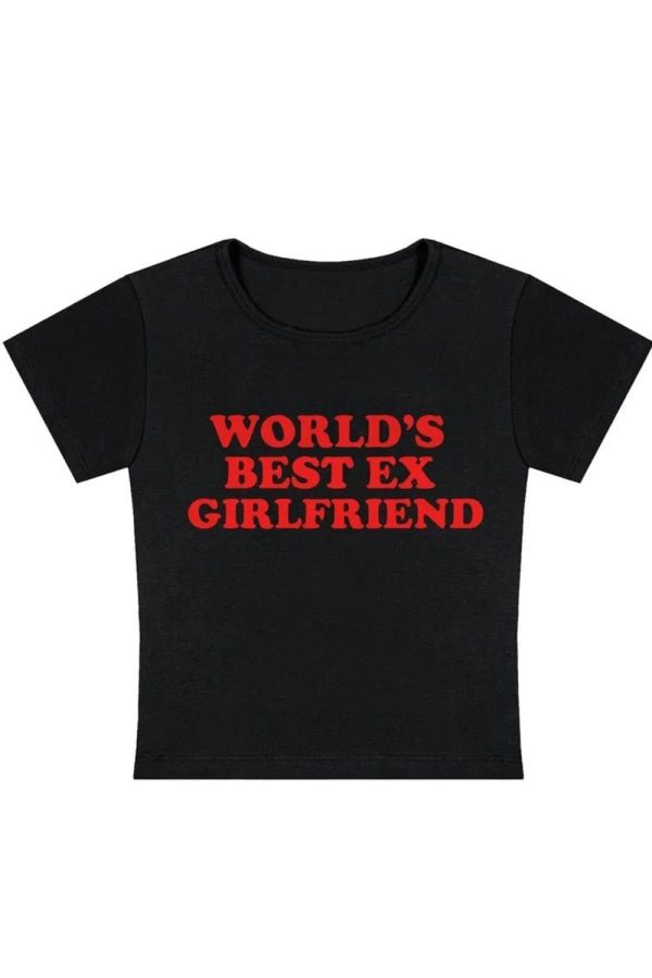 World's Best Ex Girlfriend Slogan Top - 2000s Fashion Nostalgia Outfit