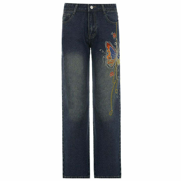 Y2K Aesthetic Wide Leg Jeans - 2000s Fashion, Nostalgia & Vintage Style